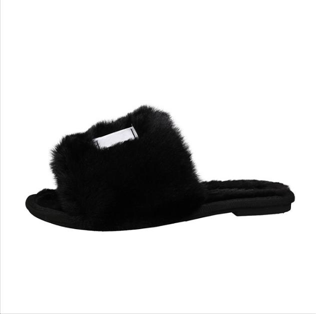 Slippers Fashion Anti-Slip Female Slides Women Furry Fluffy Faux Fur Luxury Warm Indoor, Black
Slippers Fashion Anti-Slip Female Slides Women Furry Fluffy Faux Fur Luxury Warm Indoor, Black