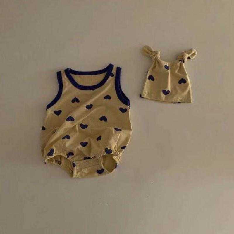 Rompers Baby Girl Cute Love Sling Bodysuit Baby Fashion Sleeveless Loose Thin Cotton Jumpsuit Toddler Boy Outfits With Headband J220922, Yellow
Rompers Baby Girl Cute Love Sling Bodysuit Baby Fashion Sleeveless Loose Thin Cotton Jumpsuit Toddler Boy Outfits With Headband J220922, Yellow