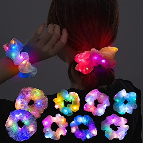20pcsLED Scrunchies for Women Hair Bands Light Up Hair Scrunchy for Girls Glow In The Dark Halloween Rave Glow Party, Yellow
20pcsLED Scrunchies for Women Hair Bands Light Up Hair Scrunchy for Girls Glow In The Dark Halloween Rave Glow Party, Yellow