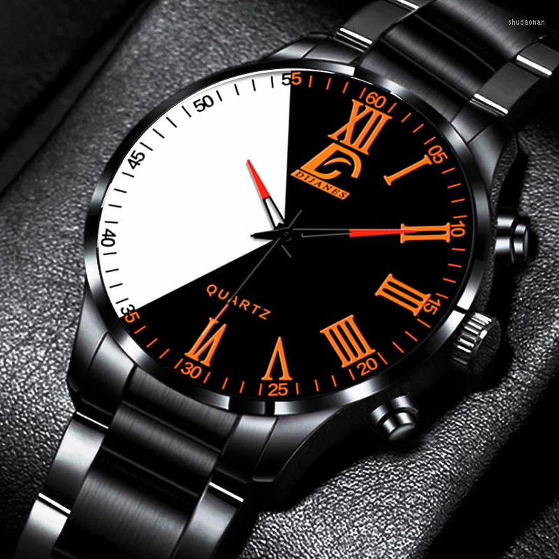 Wristwatches Fashion Mens Minimalist Creative Two-color Splicing Watches Simple Men Business Stainless Steel Quartz Watch Relogio Masculino, Leather gold blue
Wristwatches Fashion Mens Minimalist Creative Two-color Splicing Watches Simple Men Business Stainless Steel Quartz Watch Relogio Masculino, Leather gold blue