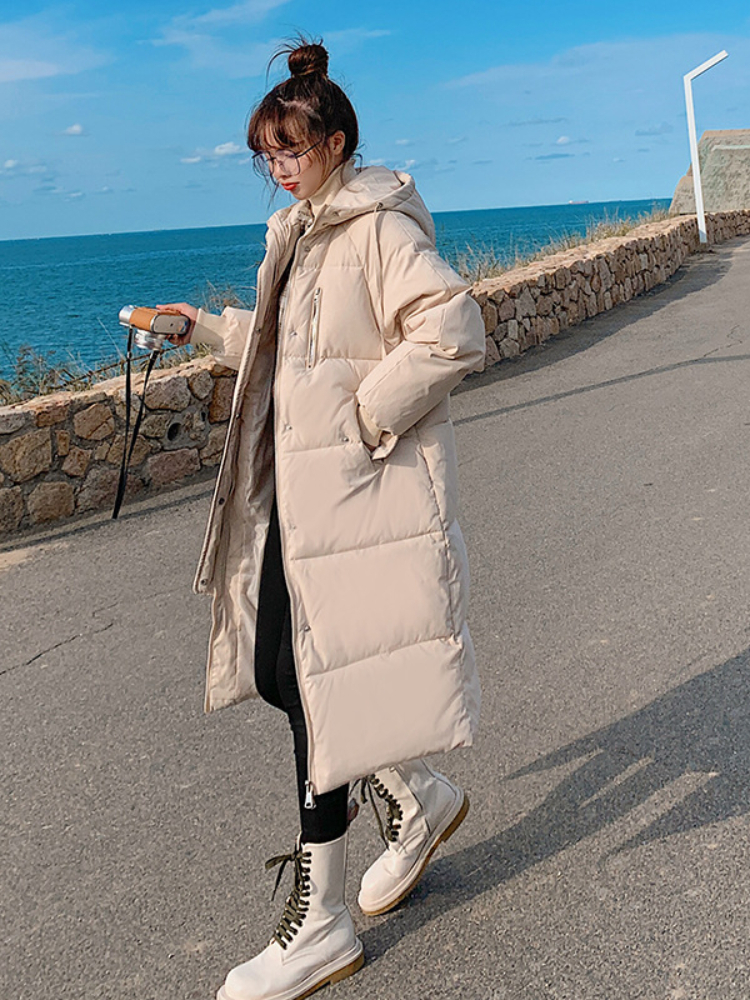 Women's Down Parkas Women Long Puffer Jacket Autumn Winter Warm Thick Bubble Coats Female Hooded Loose Oversized Parkas Korean Outwear mujer 220930, Beige
Women's Down Parkas Women Long Puffer Jacket Autumn Winter Warm Thick Bubble Coats Female Hooded Loose Oversized Parkas Korean Outwear mujer 220930, Beige