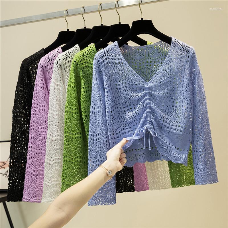 Women's Sweaters Spring Short Cut Hollow Silk Hedging Knitting Sweater Womens 2022 Fashion Loose Thin All-Match Long Sleeve Top Female A717, Fluorescent yellow
Women's Sweaters Spring Short Cut Hollow Silk Hedging Knitting Sweater Womens 2022 Fashion Loose Thin All-Match Long Sleeve Top Female A717, Fluorescent yellow