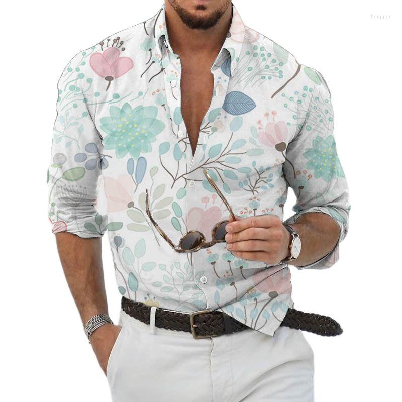 Men's Casual Shirts Flowers Print Men's Shirt Fashion LeisureStreet Long-sleeved Summer Turn-down Collar Buttoned Trend Men Clothing, Long811-131
Men's Casual Shirts Flowers Print Men's Shirt Fashion LeisureStreet Long-sleeved Summer Turn-down Collar Buttoned Trend Men Clothing, Long811-131
