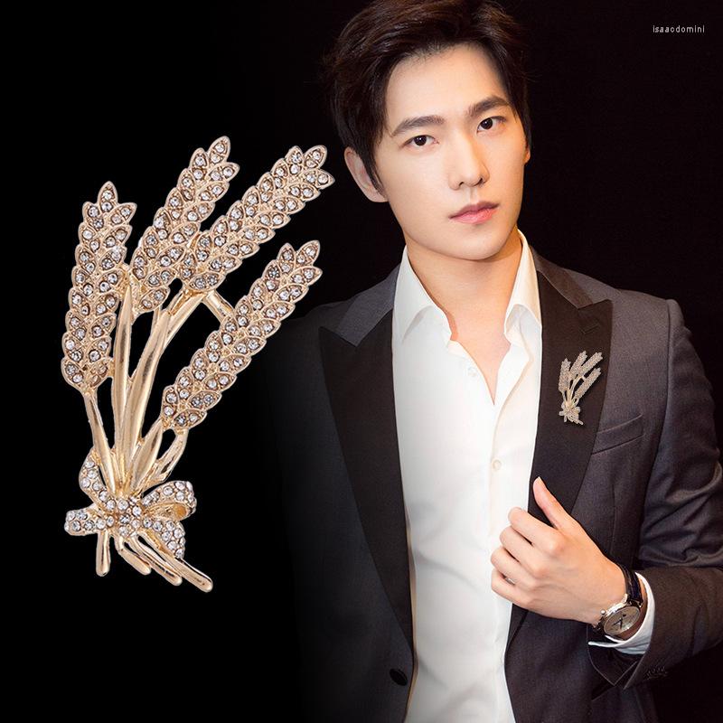 Brooches Metal Wheat Ear Brooch Crystal Rhinestones Lapel Pin Luxury Jewelry Shirt Suit Collar For Women Men Accessories
Brooches Metal Wheat Ear Brooch Crystal Rhinestones Lapel Pin Luxury Jewelry Shirt Suit Collar For Women Men Accessories