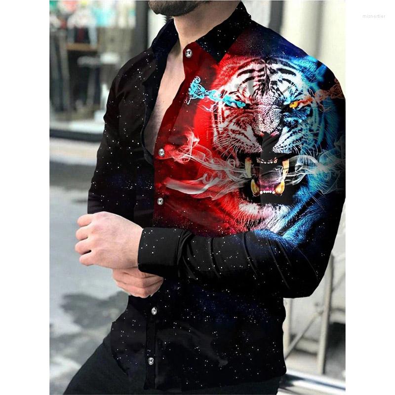 Men's Casual Shirts Autumn Fashion Social Men Single-breasted Shirt Animal Print Long Sleeve Tops Men's Clothing Party Cardigan S-4XL, Cx1207
Men's Casual Shirts Autumn Fashion Social Men Single-breasted Shirt Animal Print Long Sleeve Tops Men's Clothing Party Cardigan S-4XL, Cx1207