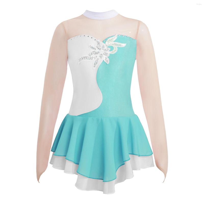 Stage Wear Kids Girls Figure Ice Skating Dress Mesh Long Sleeve Sequins Ballet Dance Gymnastics Leotard Competition Costume, Pink
Stage Wear Kids Girls Figure Ice Skating Dress Mesh Long Sleeve Sequins Ballet Dance Gymnastics Leotard Competition Costume, Pink