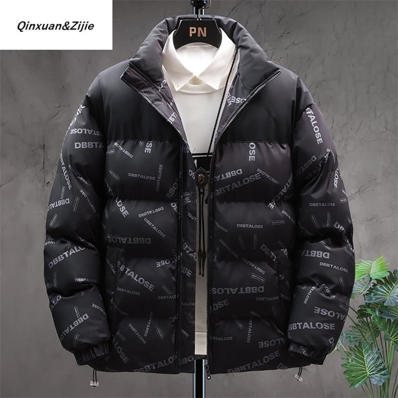 Mens Down Parkas Winter Coat Mens Warm Parkas Streetwear Cotton Print Male Jackets Windproof Padded Coat Mens Clothing Drop 2201006, White
Mens Down Parkas Winter Coat Mens Warm Parkas Streetwear Cotton Print Male Jackets Windproof Padded Coat Mens Clothing Drop 2201006, White