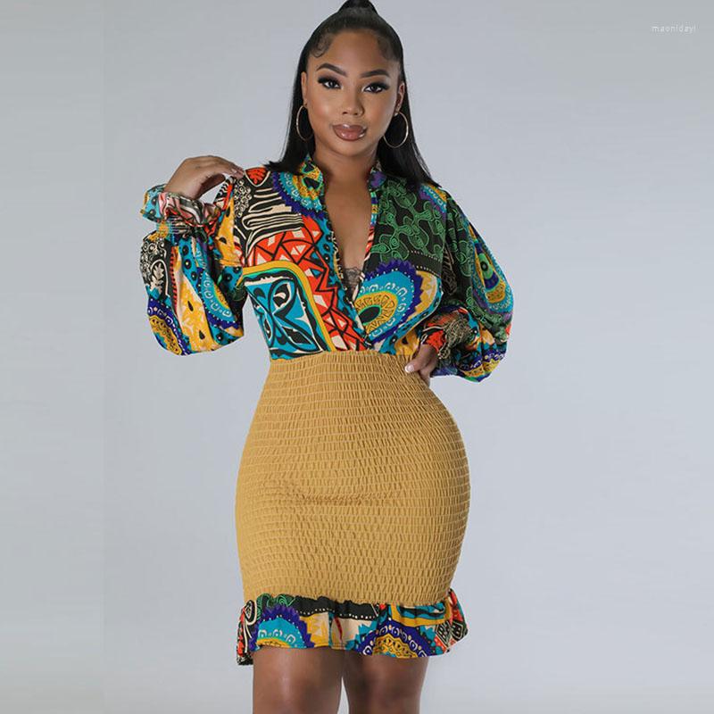Casual Dresses Printed Shirt Style Patchwork Bodycon Mini For Women Party Club Even Dress Ruffles Hem Slim Elastic Ruched Elegant, Yellow
Casual Dresses Printed Shirt Style Patchwork Bodycon Mini For Women Party Club Even Dress Ruffles Hem Slim Elastic Ruched Elegant, Yellow