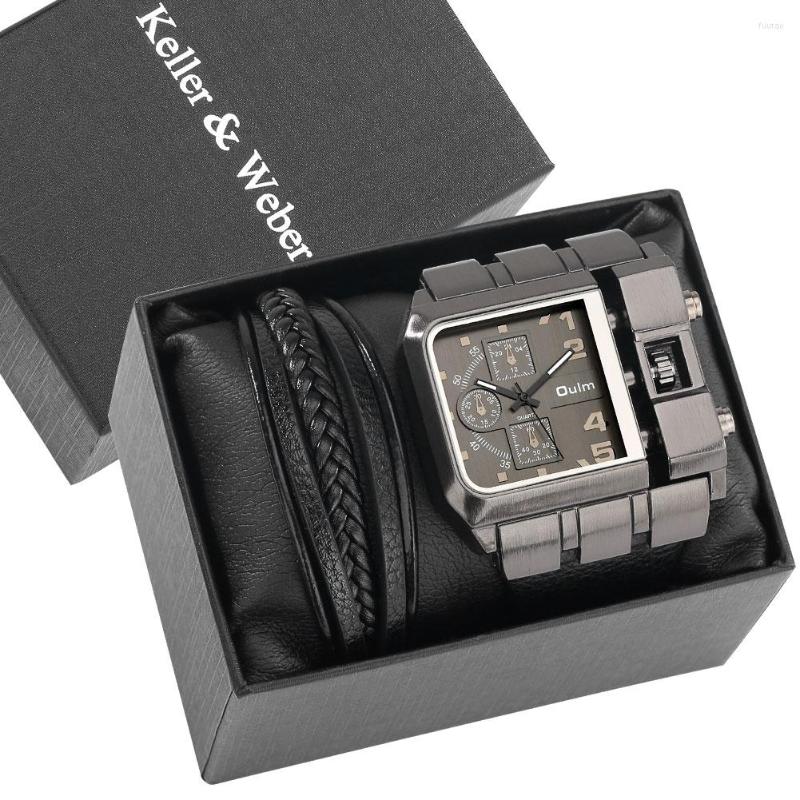 Wristwatches Oulm Square Super Big Dial Wide Strap Men's Quartz Watch Male Bracelet Casual Wristwatch Gift Box Set Montre Homme, Gift for men-432
Wristwatches Oulm Square Super Big Dial Wide Strap Men's Quartz Watch Male Bracelet Casual Wristwatch Gift Box Set Montre Homme, Gift for men-432