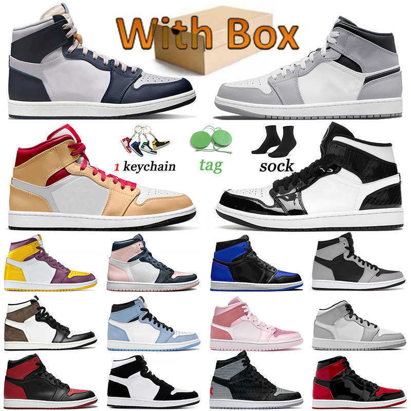 2022 Bred Patent Jumpman 1 Basketball Shoes Designer 1s Georgetown Rebellionaire Surfaces Men Women Banned Light Smoke Grey Trainers Sports JORDON NKS, 36-46 light smoke grey
2022 Bred Patent Jumpman 1 Basketball Shoes Designer 1s Georgetown Rebellionaire Surfaces Men Women Banned Light Smoke Grey Trainers Sports JORDON NKS, 36-46 light smoke grey
