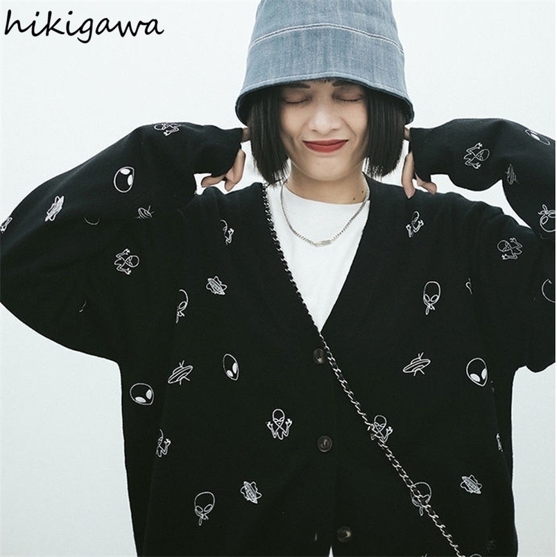 Women's Knits Tees Knitted Sweaters Coat Fall Clothing Casual Oversized Y2k Tops Sueter De Mujer Loose Casual Korean Knitwear Cardigan Jackets 221006, Black
Women's Knits Tees Knitted Sweaters Coat Fall Clothing Casual Oversized Y2k Tops Sueter De Mujer Loose Casual Korean Knitwear Cardigan Jackets 221006, Black