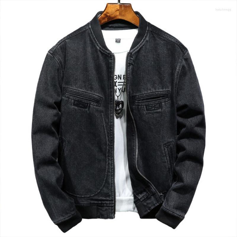 Men's Jackets Men's Autumn Men Denim Jacket Stand Collar Zipper Casual Slim Fit Black Motorcycle Male Baseball Cowboy Coat Mens
Men's Jackets Men's Autumn Men Denim Jacket Stand Collar Zipper Casual Slim Fit Black Motorcycle Male Baseball Cowboy Coat Mens