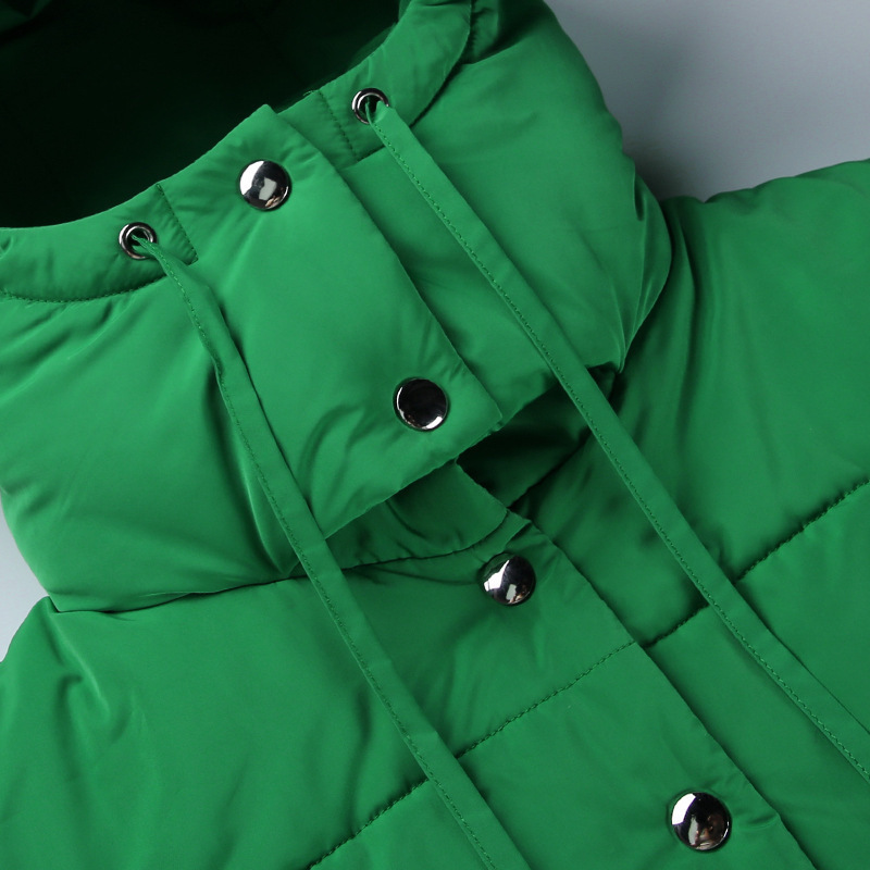 Women's Down Parkas Women Winter Coat Long Sleeve Stand Collar Women Hooded Short Coat Casaco Feminino Women Fashion Cotton Down Coat 220930