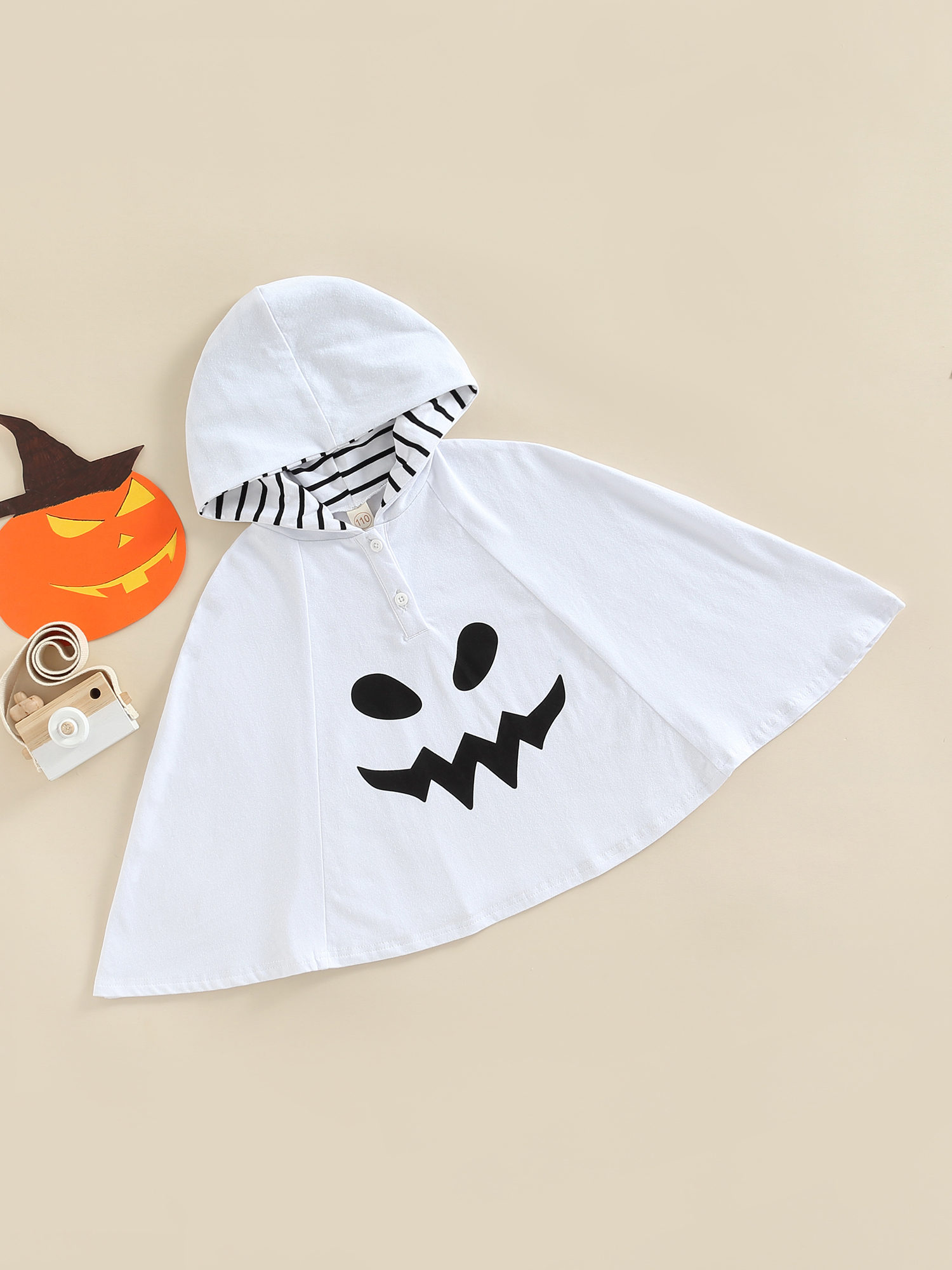 Jackets Toddler Kids Baby Girl Boy Halloween Costume Ghost Hooded Cloak Robe Cape Hat Blanket Funny Cosplay Clothes 2201006