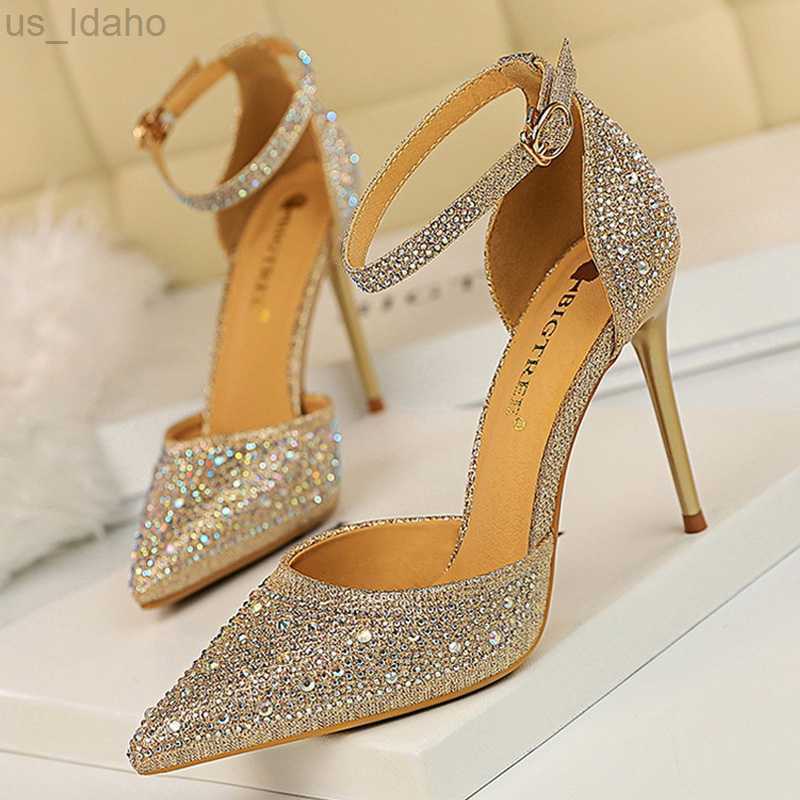 Sandals BIGTREE Shoes Shiny Rhinestones High Heels Ladies Shoes Women Pumps Stiletto Sweet Women Heels Wedding Shoes Women Sandals 10 Cm L220923, White
Sandals BIGTREE Shoes Shiny Rhinestones High Heels Ladies Shoes Women Pumps Stiletto Sweet Women Heels Wedding Shoes Women Sandals 10 Cm L220923, White