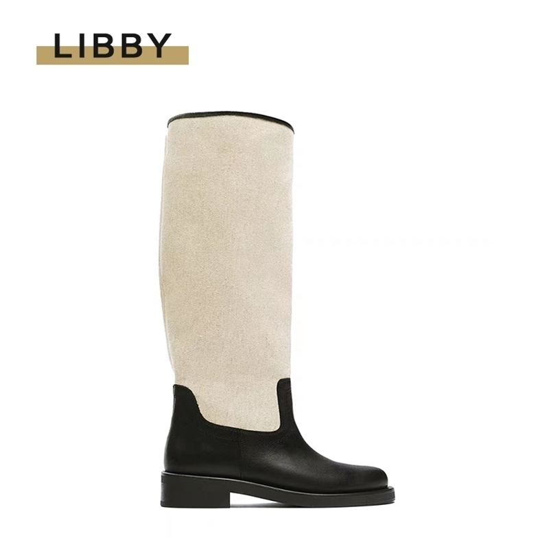 Boots Winter Women Long Women's Knee High Shoes Luxury Designer Canvas Splice Pu Leather Motorcycle Punk 221006, Black
Boots Winter Women Long Women's Knee High Shoes Luxury Designer Canvas Splice Pu Leather Motorcycle Punk 221006, Black