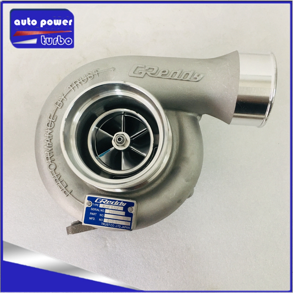 Modified Rhf55v Turbocharger 8980277725 With Greddy Compressor Housing 6 Billet Blades Wheels Chra And 201 Turbine Housing