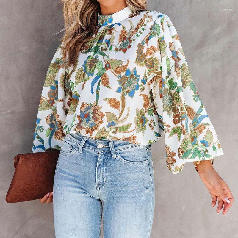 Women' Blouses 2022 Autumn Women' Shirt Print Light Green Stand Collar Lantern Sleeve Loose Shirts Female Elegant Casual Fashion Lady
Women' Blouses 2022 Autumn Women' Shirt Print Light Green Stand Collar Lantern Sleeve Loose Shirts Female Elegant Casual Fashion Lady