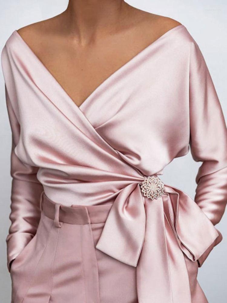 Women' Blouses VONDA Elegant Shirts Clothing Spring Long Sleeve Chemise Femininas Women Fashion Blouse Solid V Neck Tops Sexy Party Blusa, Green
Women' Blouses VONDA Elegant Shirts Clothing Spring Long Sleeve Chemise Femininas Women Fashion Blouse Solid V Neck Tops Sexy Party Blusa, Green