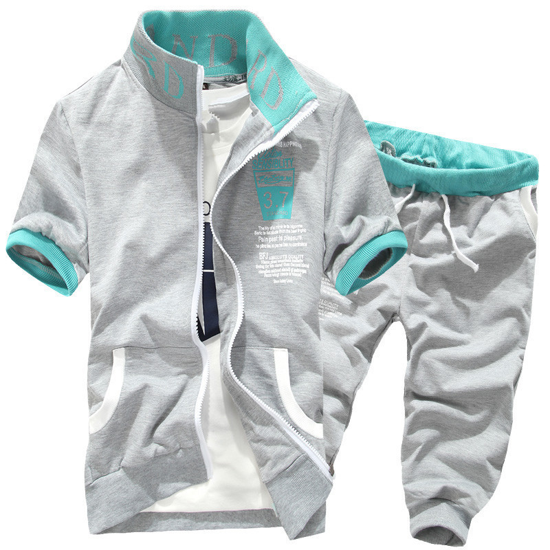 Men's Tracksuits Fashion Men Summer Tracksuits Mens Set 2PC Streewear Sportswear Men 221006