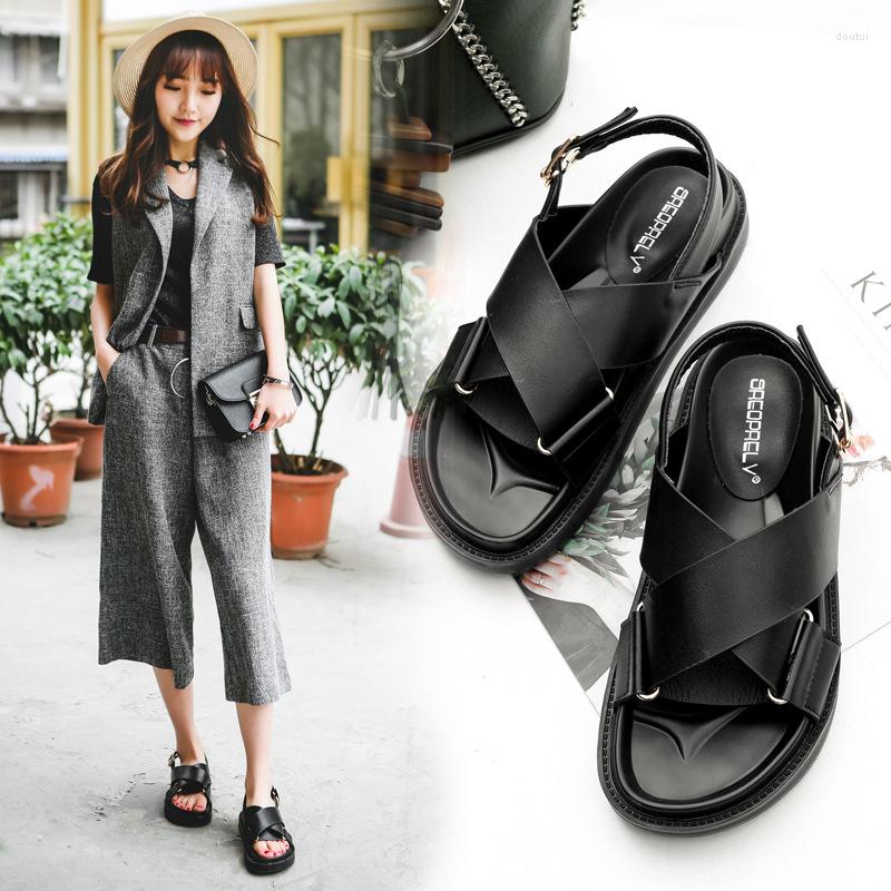 Dress Shoes SWYIVY PU Platform Sandals Women 2022 Fashion Summer Thick Bottom Flat Woman Ladies Sandale Femme, Black
Dress Shoes SWYIVY PU Platform Sandals Women 2022 Fashion Summer Thick Bottom Flat Woman Ladies Sandale Femme, Black