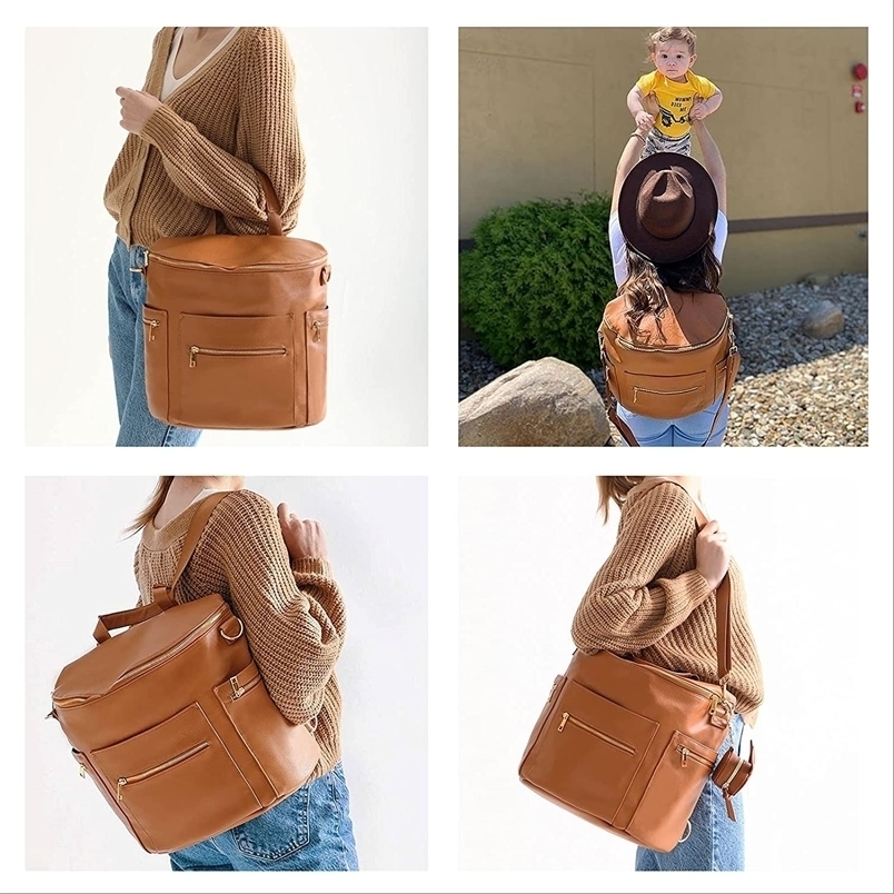 Diaper Bags Fashion Mommy Bag Pu Leather Diaper Backpack Bag with Changing Pad Baby Organizer Baby Nappy Bag Mummy Daddy Backpack 221006, Stroller bag
Diaper Bags Fashion Mommy Bag Pu Leather Diaper Backpack Bag with Changing Pad Baby Organizer Baby Nappy Bag Mummy Daddy Backpack 221006, Stroller bag