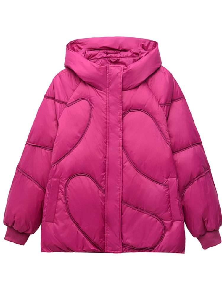 Women's Down Parkas Winter Pressed Line Down Jacket Women Hooded Loose Casual Oversized Down Coat Female Hooded Thick Shrot Parkas Snow Wear 220930, Red
Women's Down Parkas Winter Pressed Line Down Jacket Women Hooded Loose Casual Oversized Down Coat Female Hooded Thick Shrot Parkas Snow Wear 220930, Red