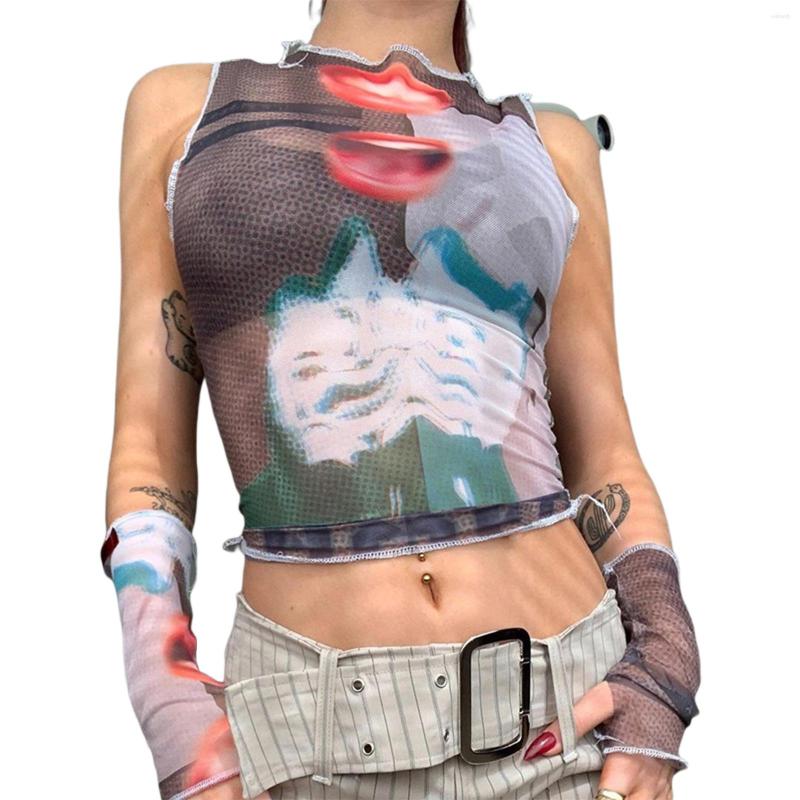 Women' Tanks Sexy Female Camisole Girls Floral Print Round Neck Sleeveless Crop Tops Sheer Short Vest For Summer /M/L, Black
Women' Tanks Sexy Female Camisole Girls Floral Print Round Neck Sleeveless Crop Tops Sheer Short Vest For Summer /M/L, Black