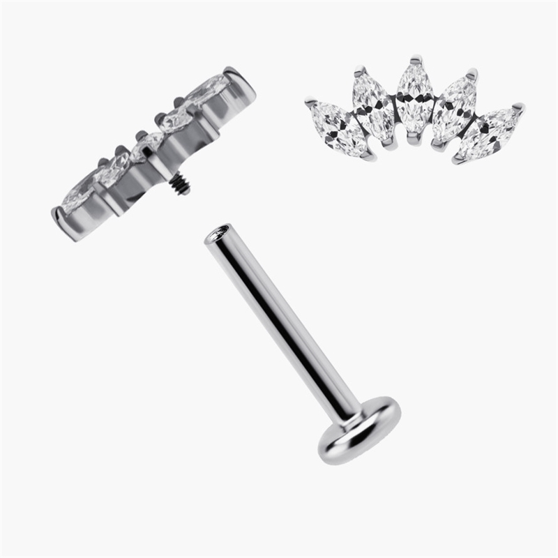 Labret Lip Piercing Jewelry Belly Chains ASTM 36 Internally Threaded Labret With Prong Set Cz 5 Gem Ear Tragus Cartilage Lip Piercing Jewelry 220930
Labret Lip Piercing Jewelry Belly Chains ASTM 36 Internally Threaded Labret With Prong Set Cz 5 Gem Ear Tragus Cartilage Lip Piercing Jewelry 220930