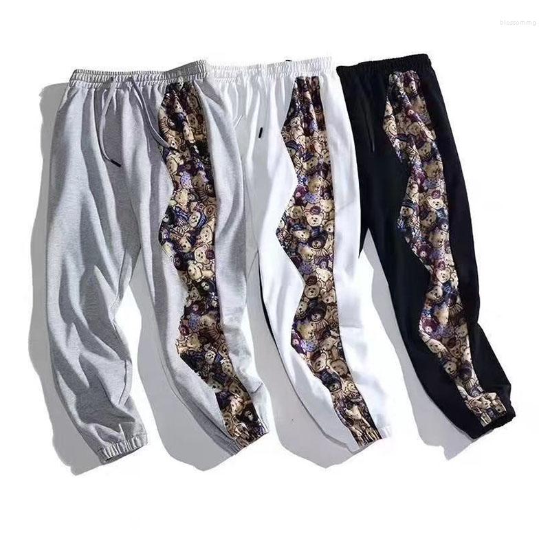 Women's Pants 2022spring Thin SectionSweatpants Women Harajuku Bear Print Wide Leg Streetwear Stitching Casual Fashion Loose Trousers, Black
Women's Pants 2022spring Thin SectionSweatpants Women Harajuku Bear Print Wide Leg Streetwear Stitching Casual Fashion Loose Trousers, Black