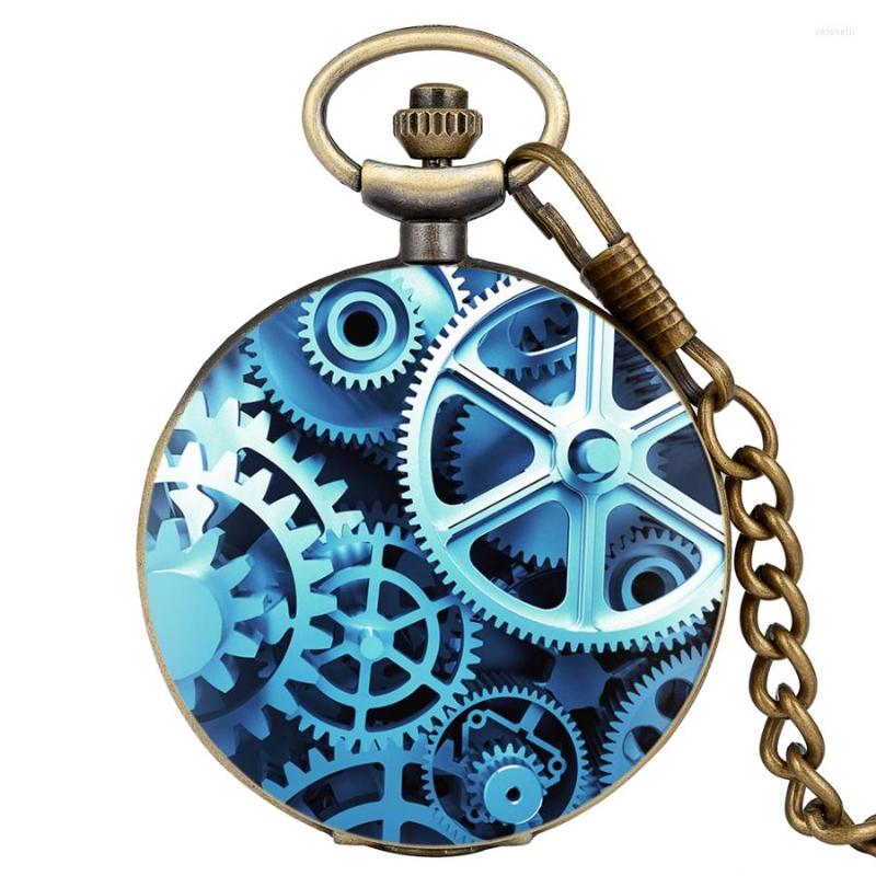 Pocket Watches FOB Chain Clock Antique Bronze Wheel Gear Quartz Watch Steampunk Hour Men Women Necklace Pendant Collectibles Reloj, Gear 1
Pocket Watches FOB Chain Clock Antique Bronze Wheel Gear Quartz Watch Steampunk Hour Men Women Necklace Pendant Collectibles Reloj, Gear 1