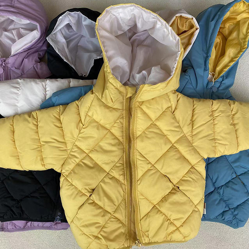 Down Coat Childrens Cottonpadded Parka Coats Thicken Warm Clothes Baby Girls Zipper Hooded Jacket Toddler Kids Boys Winter Outwear 221006