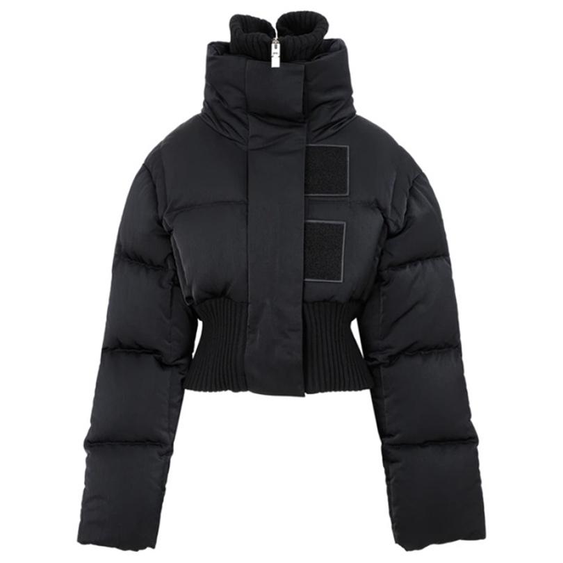 Womens Down Parkas Custom Fashion Black Cropped Woolblend Trimmed Highneck Quilted Down Jacket Women Short Puffer Jacket 220930, Brown
Womens Down Parkas Custom Fashion Black Cropped Woolblend Trimmed Highneck Quilted Down Jacket Women Short Puffer Jacket 220930, Brown