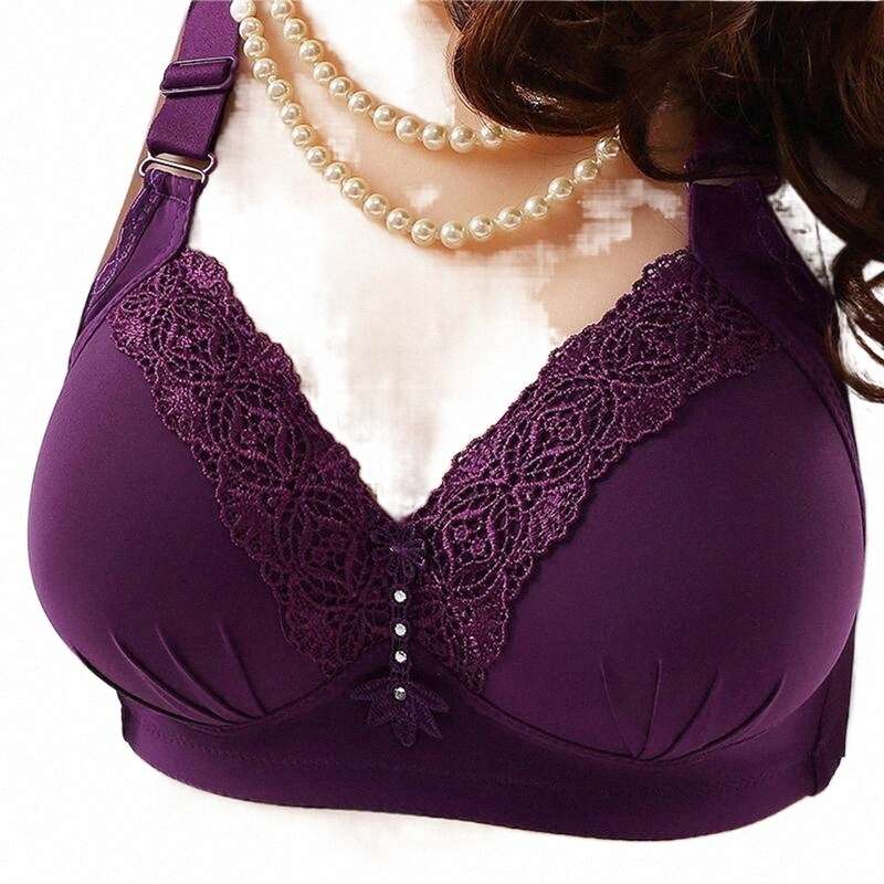 Bras bras Women Push Up Wireless Lace Bra Ladies Front Buckle Arrival Top Sexy Big Size Bralette Padded Underwear Lingerie 234t#, Purple
Bras bras Women Push Up Wireless Lace Bra Ladies Front Buckle Arrival Top Sexy Big Size Bralette Padded Underwear Lingerie 234t#, Purple
