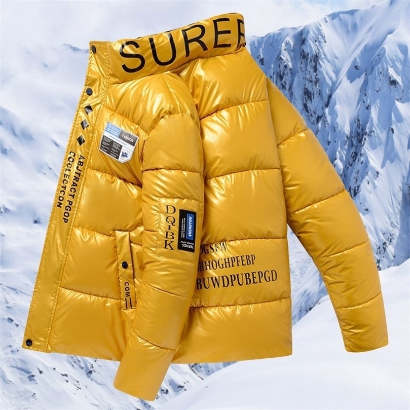 Mens Down Parkas Men Jacket Coats Thicken Warm Winter Jackets Male Parka Outwear CottonGlossy Jacket Korean Fashion Man Clothing 2201006, Yellow
Mens Down Parkas Men Jacket Coats Thicken Warm Winter Jackets Male Parka Outwear CottonGlossy Jacket Korean Fashion Man Clothing 2201006, Yellow
