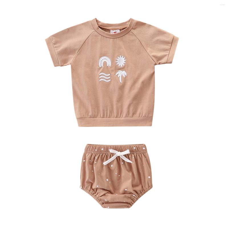 Clothing Sets Infant Baby Girls Clothes Set Embroidery Rainbow Print Short Sleeve O-neck T-shirt Polka Dot Printed Drawstring Shorts 6M-4T, Picture shown
Clothing Sets Infant Baby Girls Clothes Set Embroidery Rainbow Print Short Sleeve O-neck T-shirt Polka Dot Printed Drawstring Shorts 6M-4T, Picture shown