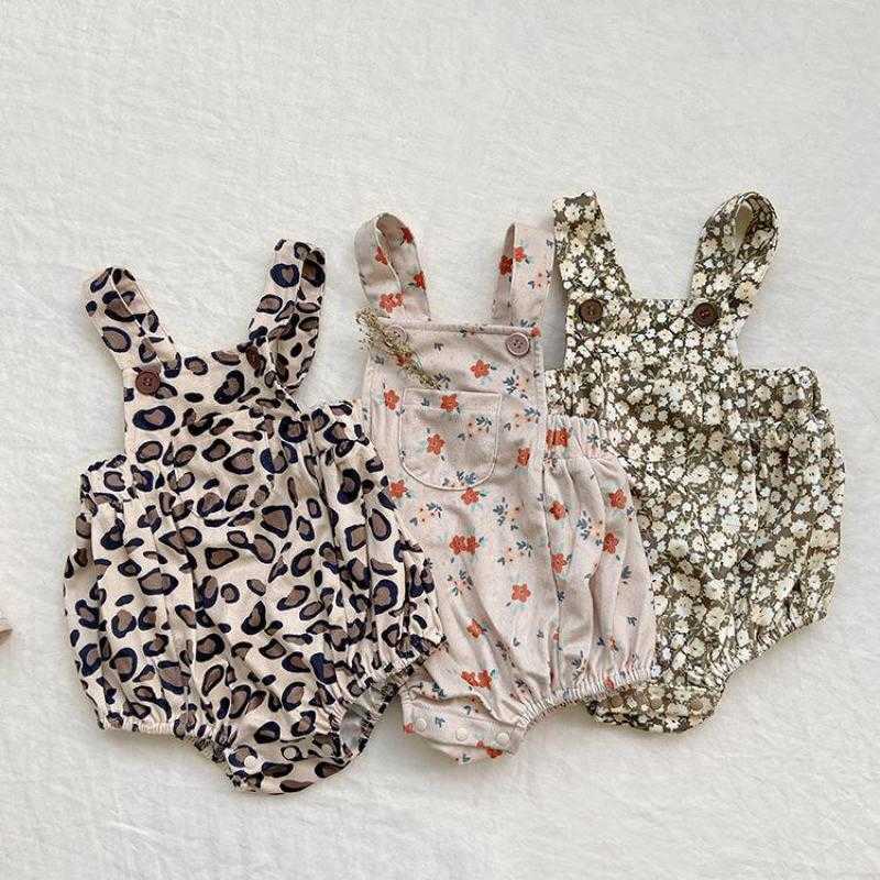 Rompers Girl New Sexy Leopard Print Sling Bodysuit Retro Floral Pocket Cotton Jumpsuit Boy Cute Outfits New AllMatch Overall J220922
Rompers Girl New Sexy Leopard Print Sling Bodysuit Retro Floral Pocket Cotton Jumpsuit Boy Cute Outfits New AllMatch Overall J220922