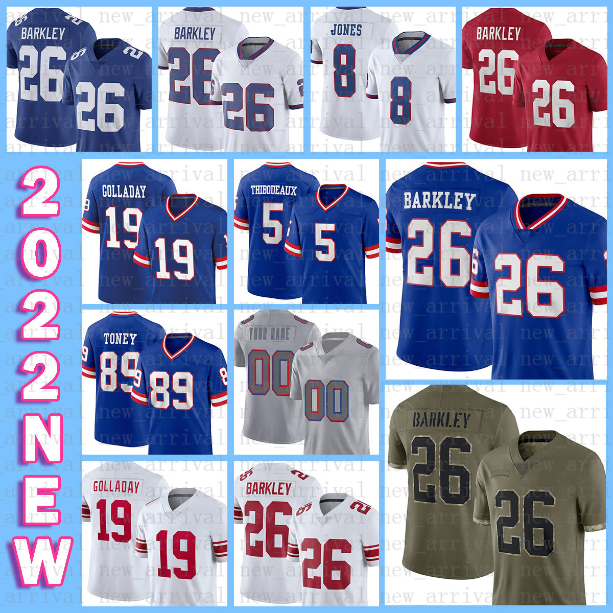 26 Saquon Barkley Football Jersey Blake Martinez Leonard Williams Kayvon Thibodeaux Daniel Jones Darius Slayton Julian Love Adoree' Jackson Collin Johnson Ojulari, Youth(size:s-xl)-jr
26 Saquon Barkley Football Jersey Blake Martinez Leonard Williams Kayvon Thibodeaux Daniel Jones Darius Slayton Julian Love Adoree' Jackson Collin Johnson Ojulari, Youth(size:s-xl)-jr