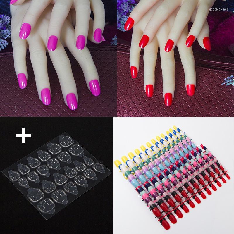 False Nails 1 Set Of 24 Pieces Round Shape Nail With Pc Adhesive Tape 18 Colors Available Fashion Press On Fake, Royal blue x 1
False Nails 1 Set Of 24 Pieces Round Shape Nail With Pc Adhesive Tape 18 Colors Available Fashion Press On Fake, Royal blue x 1