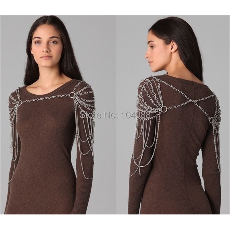 Belly Chains Style B347 Fashion Silver Colour Double Shoulders Multi layers Shoulder Jewelry 3 Colors 220930
Belly Chains Style B347 Fashion Silver Colour Double Shoulders Multi layers Shoulder Jewelry 3 Colors 220930