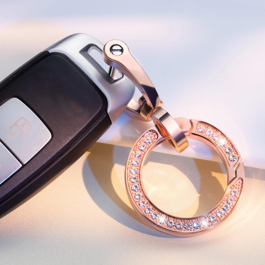 Fashion Rhinestone Metal Car Keychain Men Women Round Key Chain Elegant Bag Hanging Ornaments Keyring Accessories
Fashion Rhinestone Metal Car Keychain Men Women Round Key Chain Elegant Bag Hanging Ornaments Keyring Accessories