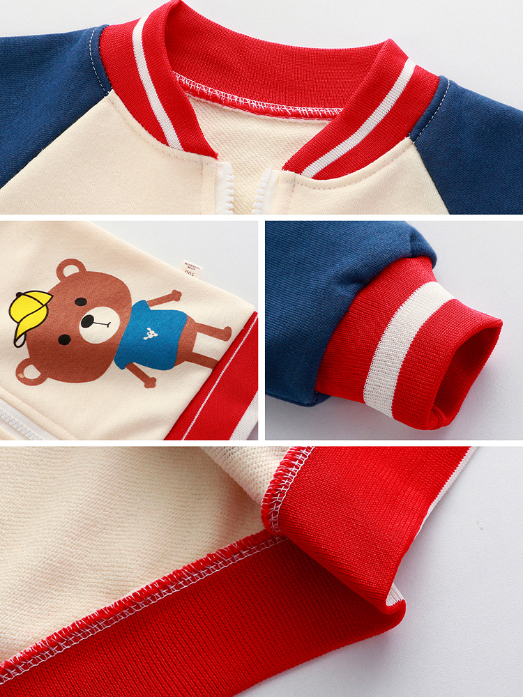 Jackets LJMOFA 16T Kid Fashion Jacket for Boy Coat Spring Autumn Baseball Uniform Cotton Light Weight Outerwear Baby Child Cloth D144 221006
