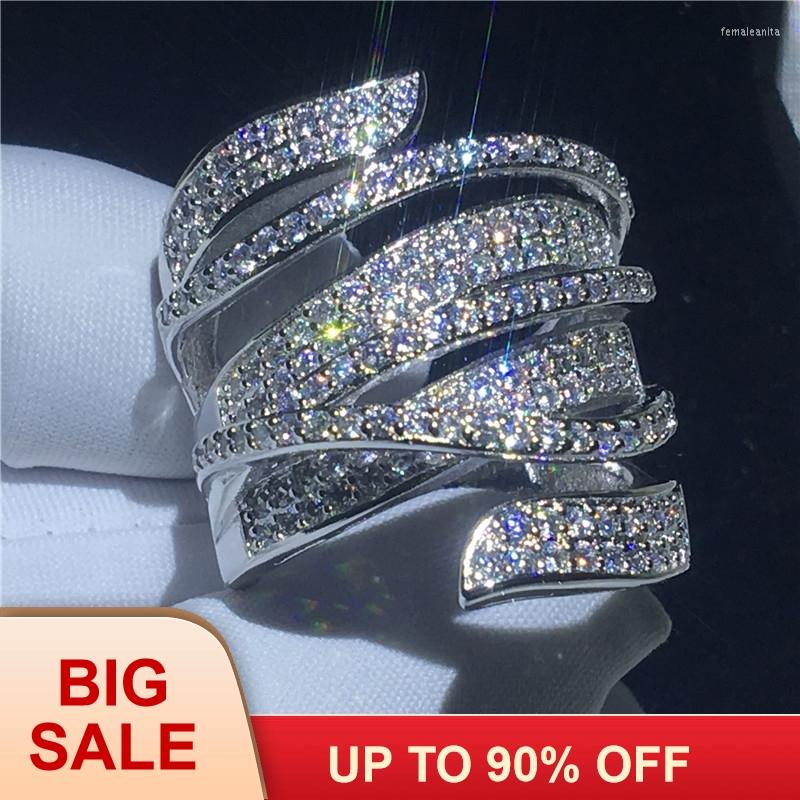 Wedding Rings Luxury Female Cross Ring Silver Color Cz Stone Big Engagement Band For Women Bridal Jewelry
Wedding Rings Luxury Female Cross Ring Silver Color Cz Stone Big Engagement Band For Women Bridal Jewelry