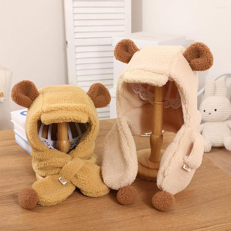 Hats Girl's Women Cute Bear Ear Hat Scarf Beanies Caps Warm Casual Plush Pure Color Present For Girlfriend Accessories 2022 Wint R4R5, Yellow
Hats Girl's Women Cute Bear Ear Hat Scarf Beanies Caps Warm Casual Plush Pure Color Present For Girlfriend Accessories 2022 Wint R4R5, Yellow