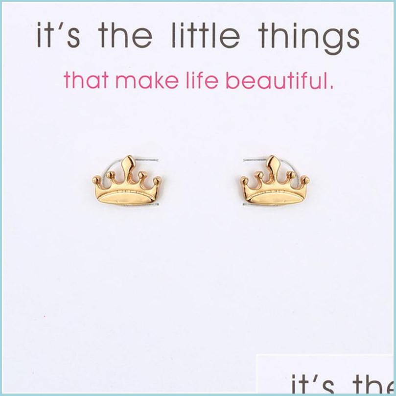 Stud Crown Earrings Alloy Exquisite Gold Sier Colors Stud Womens Elegant Charming Card Jewelry Gifts For Girls Drop Delivery Lulubaby Dhnfo
Stud Crown Earrings Alloy Exquisite Gold Sier Colors Stud Womens Elegant Charming Card Jewelry Gifts For Girls Drop Delivery Lulubaby Dhnfo