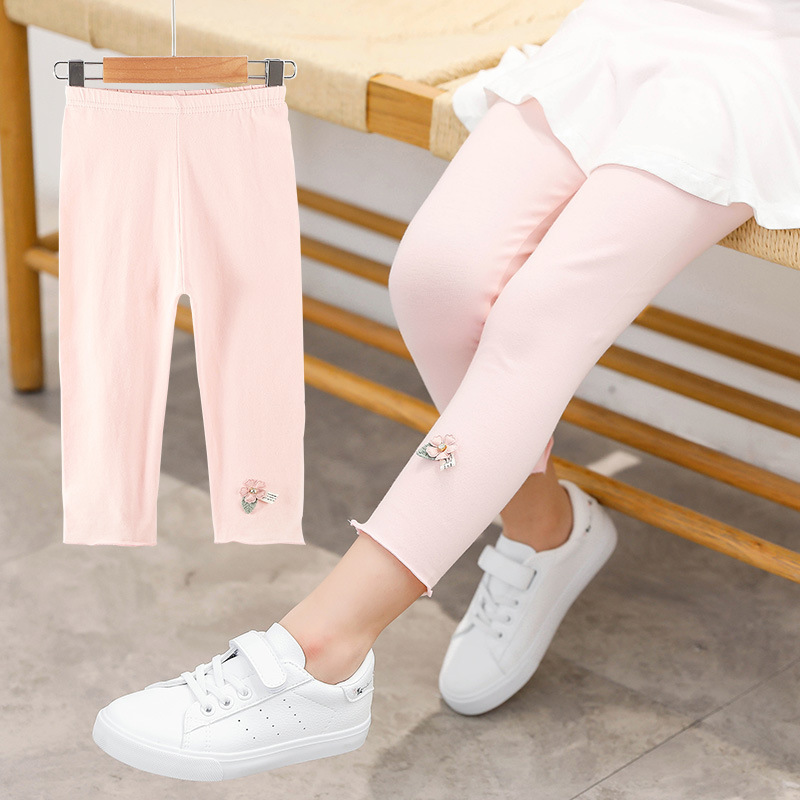 Leggings Tights ZWY608 Children Pants Winter Girls Warm For Kids Candy Colors Trousers 3 10 Year Baby Leggins 221006