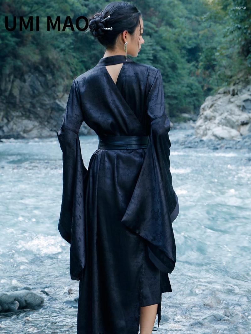 Casual Dresses UMI MAO Chinese Style Cardigan Jacket Dress Elegant Female Spring Autumn Retro Improved Hanfu Square Sleeve Skirt Femme, Black
Casual Dresses UMI MAO Chinese Style Cardigan Jacket Dress Elegant Female Spring Autumn Retro Improved Hanfu Square Sleeve Skirt Femme, Black