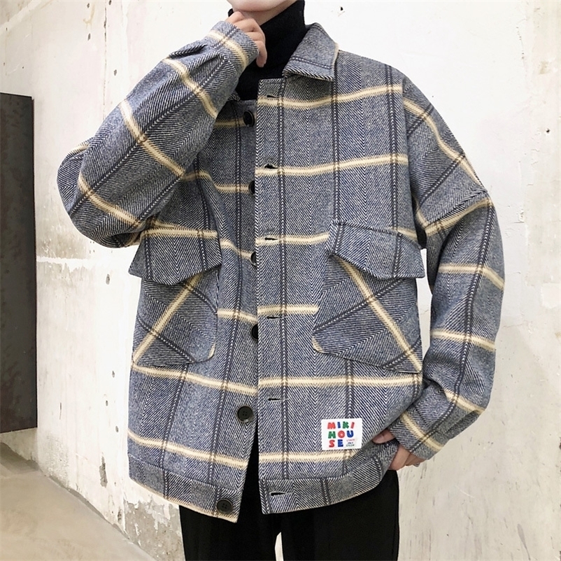 Men's Wool Blends Men's Lattice Snow Jacket Thickening Worsted Loose Woolen Blends Trench Overcoat Male Cashmere Cottonpadded Clothes Coat M3XL 220930, Khaki
Men's Wool Blends Men's Lattice Snow Jacket Thickening Worsted Loose Woolen Blends Trench Overcoat Male Cashmere Cottonpadded Clothes Coat M3XL 220930, Khaki