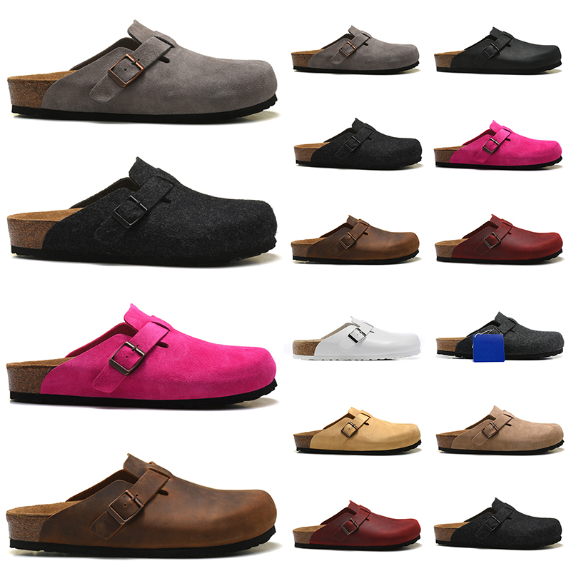 Boston Clogs Designer Sandals men women slide slippers Soft Footbed Clog slipper Suede Leather Buckle Strap Shoes Unisex Woody Outdoor Indoor Black Brown Red, Item #1
Boston Clogs Designer Sandals men women slide slippers Soft Footbed Clog slipper Suede Leather Buckle Strap Shoes Unisex Woody Outdoor Indoor Black Brown Red, Item #1