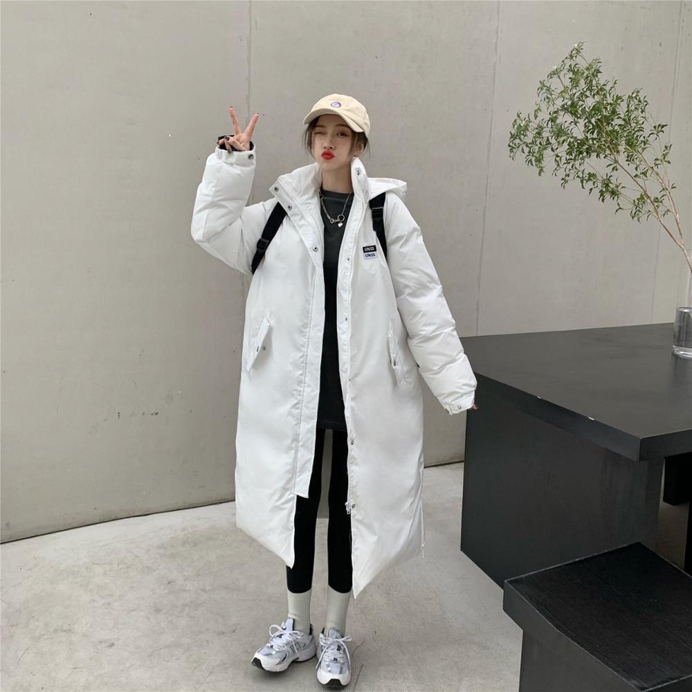 Women's Down Parkas Winter White Bubble Coat Women Korean Loose Hooded Long Padded Jacket Fashion High Street Girls Outwear Zipper Warm Black Coats 220930
Women's Down Parkas Winter White Bubble Coat Women Korean Loose Hooded Long Padded Jacket Fashion High Street Girls Outwear Zipper Warm Black Coats 220930